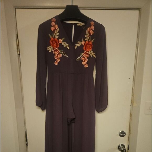 ENTRO WOMAN JUMPER SHORTS LONG SLIP BACK DRESS M - Picture 1 of 8